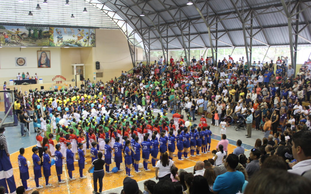 Inauguración de las olimpiadas de EGB